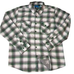 EUC Dixxon Flannel The Slopes 2XL Men's Long Sleeve Plaid Button Up